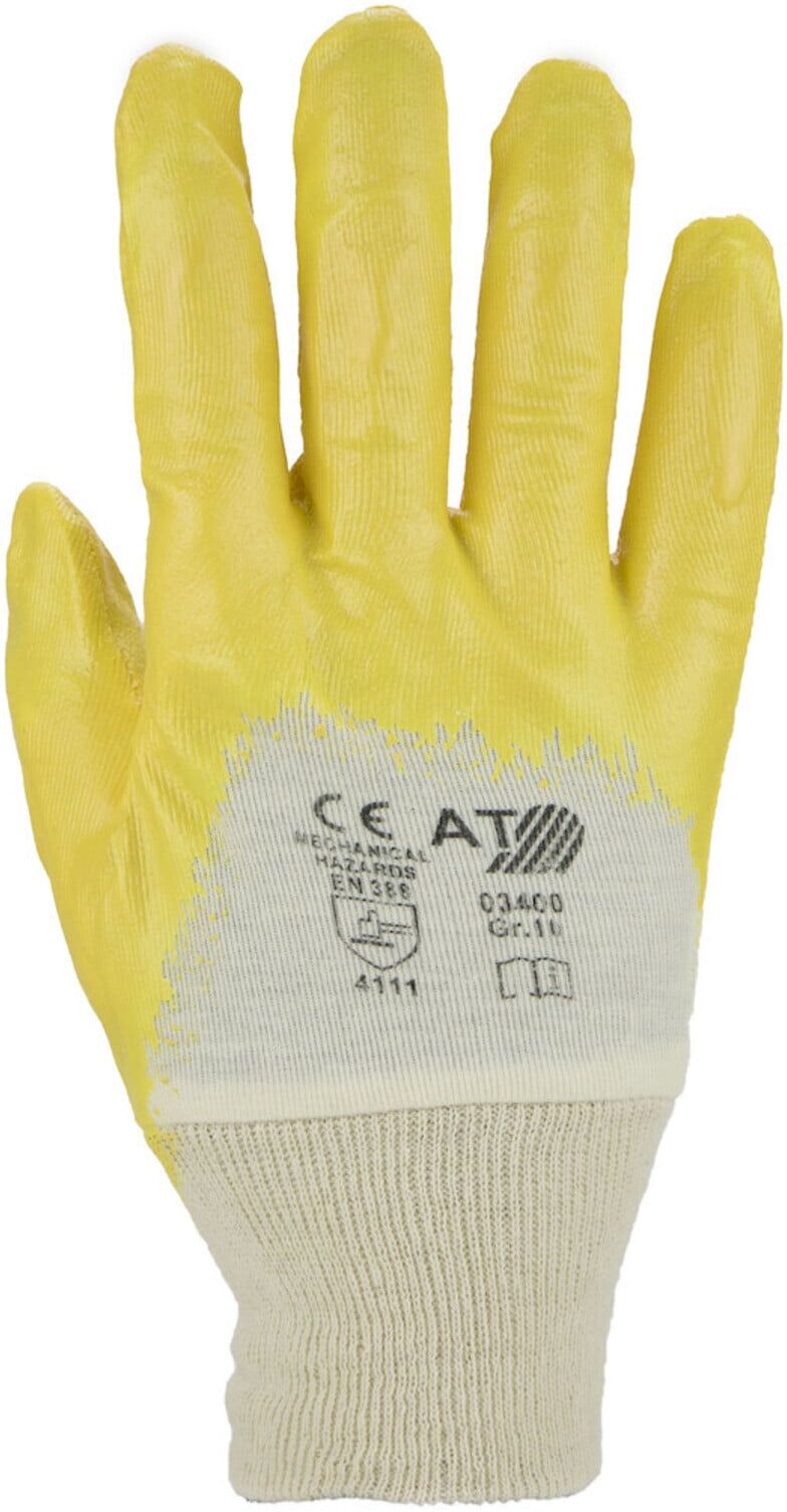 ASATEX Handschuh, Nitril, Gr. 10, gelb (03400/10)