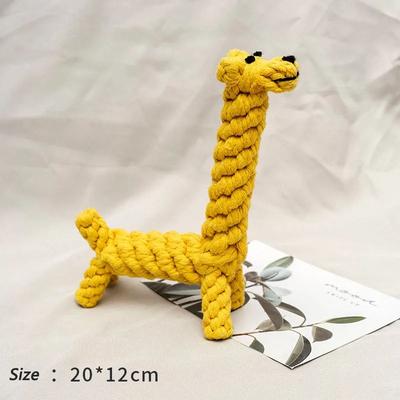 Inspire Essentials Bite Resistant Rope Knot Ball Dog Toy For Teeth Cleaning a 1pcs Random Color