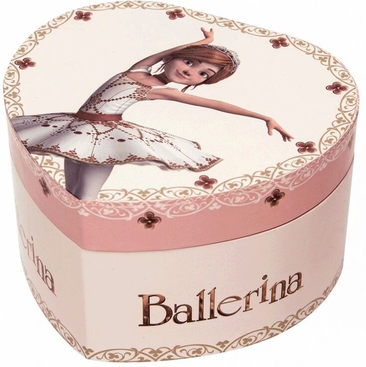 Boite à Musique Coeur Phosphorescent Ballerina - Trousselier