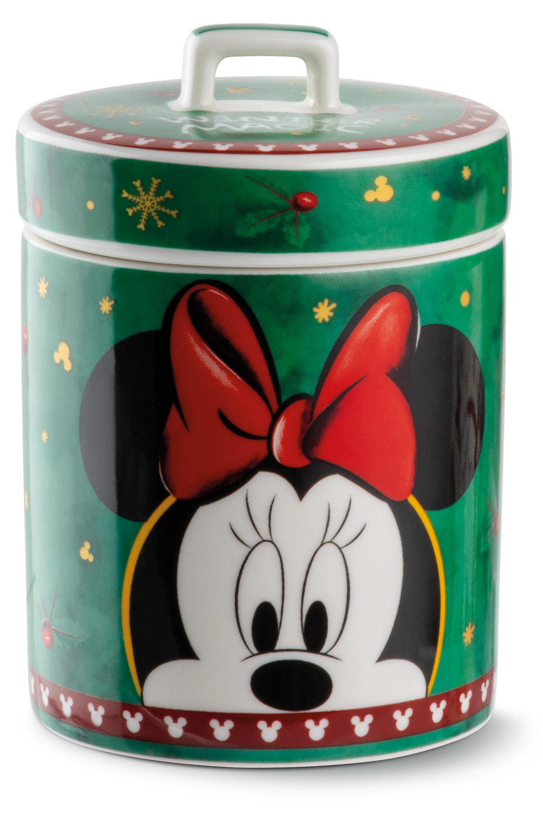 Egan Disney Winter Magic Minnie Mouse glas/beker, groen, 9 x 13,3 cm