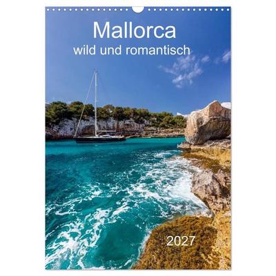 Mallorca - wild und romantisch (Wandkalender 2027 DIN A3 hoch), CALVENDO Monatskalender