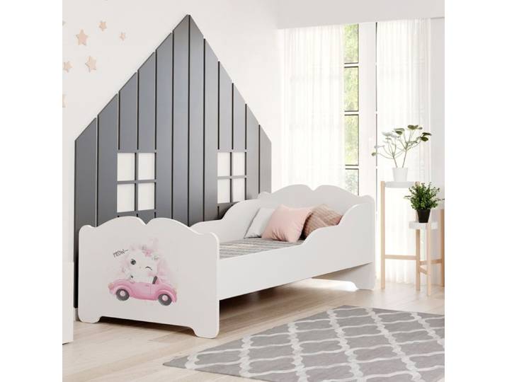 Lit pour fille ANNA 70 x140 cm avec matelas – une solution idéale pour la chambre d'enfant