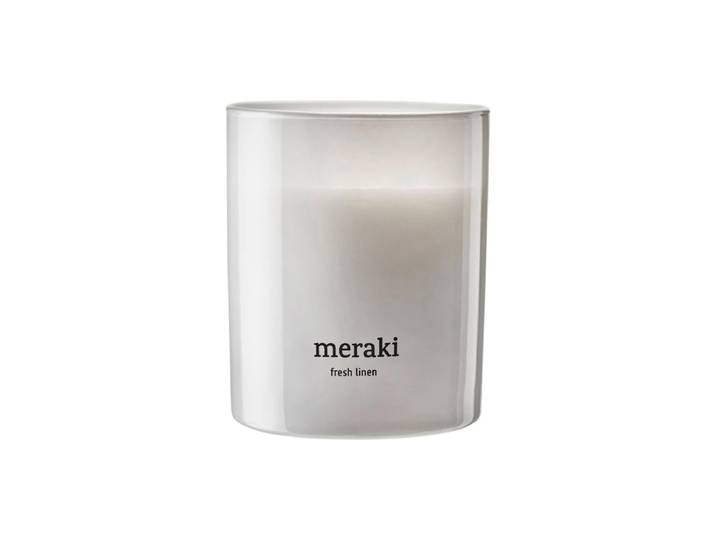 Meraki - Duftkerze, Ø 8 cm, Fresh linen