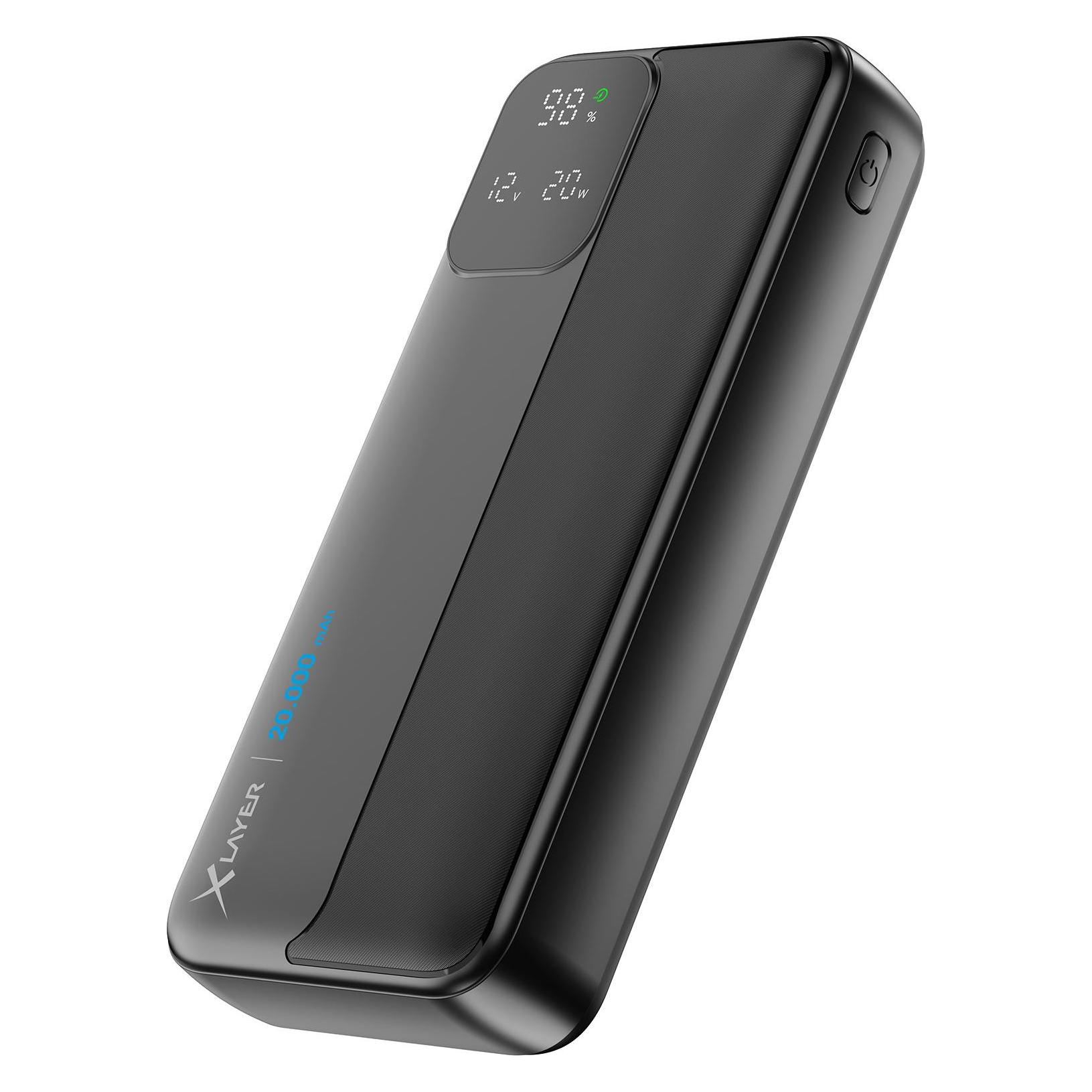 Xlayer Powerbank Rapid 20.000 mAh schwarz (20000 mAh, 20 W, 74 Wh) (220548)