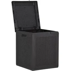 Helloshop26 - 90-Liter-Gartenaufbewahrungsbox schwarzes Rattan