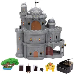 Super Mario Galaxy Movie – 30 cm Deluxe Bowser Schloss-Spielset mit 3,8 cm großer Bowser-Figur, Klavier
