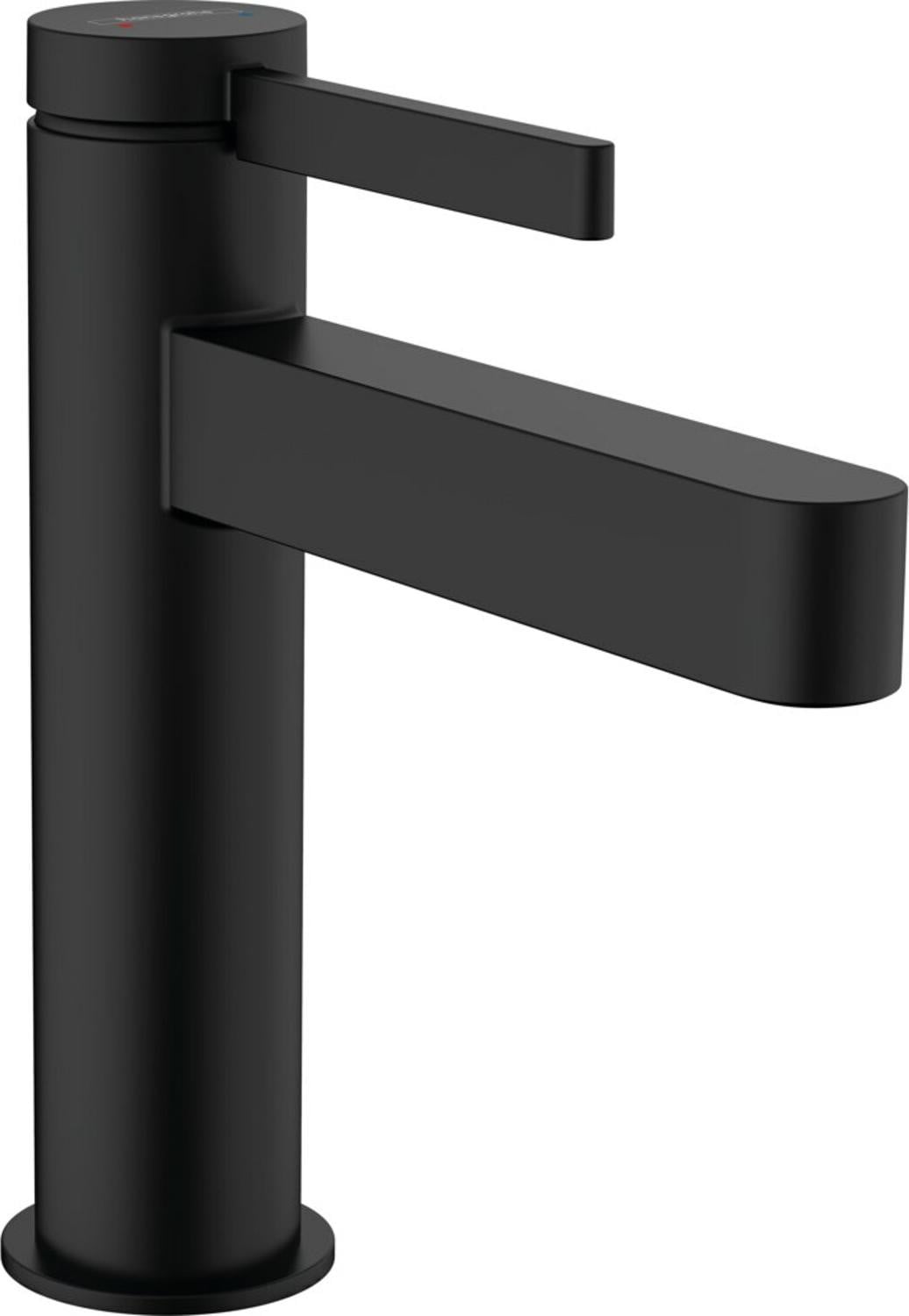 Hansgrohe Finoris 110 eengreeps wastafelmengkraan met push-open afvoerputje, matzwart