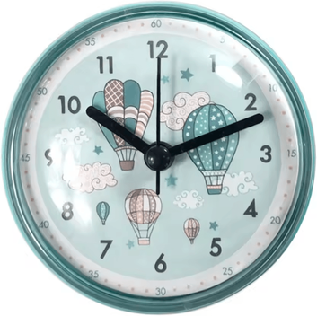 Inspire Curations 7cm Mini Waterproof Suction Cup Bathroom Clock With Quartz Movement 5