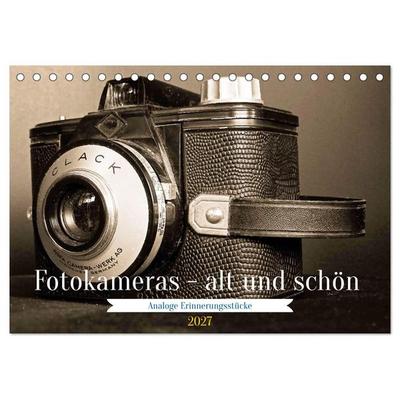Fotokameras - alt und schön (Tischkalender 2027 DIN A5 quer), CALVENDO Monatskalender