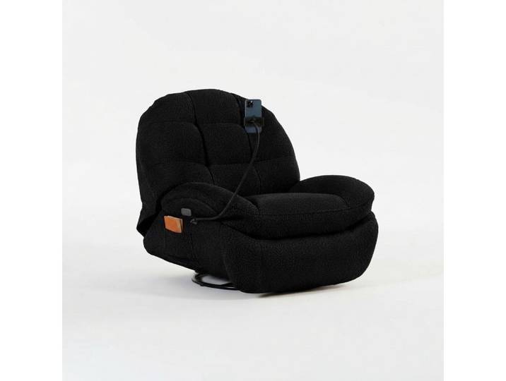 JVmoebel Sessel Verstellbarer Sessel aus Textil mit drehbarer Funktion (Sessel), Made in Europa