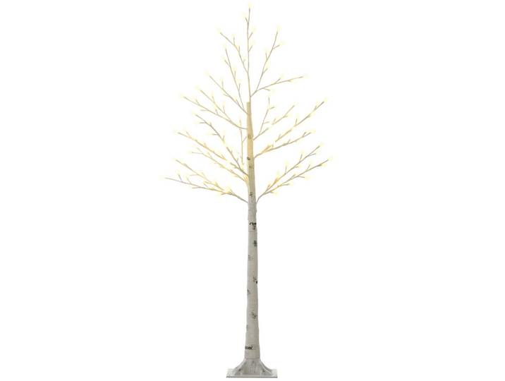 150 cm Lichterbaum, Birkenbaum mit 120 Warmweiß 3 Helligkeitsstufen LED IP44