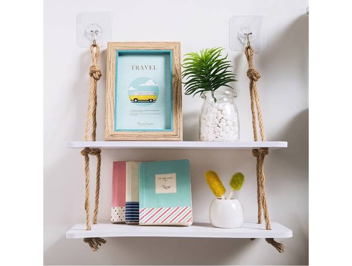 Étagère murale décorative en PVC, rangement T1, organisation pour cuisine, chambre d'enfant, support de décoration murale bricolage, décoration d'intérieur
