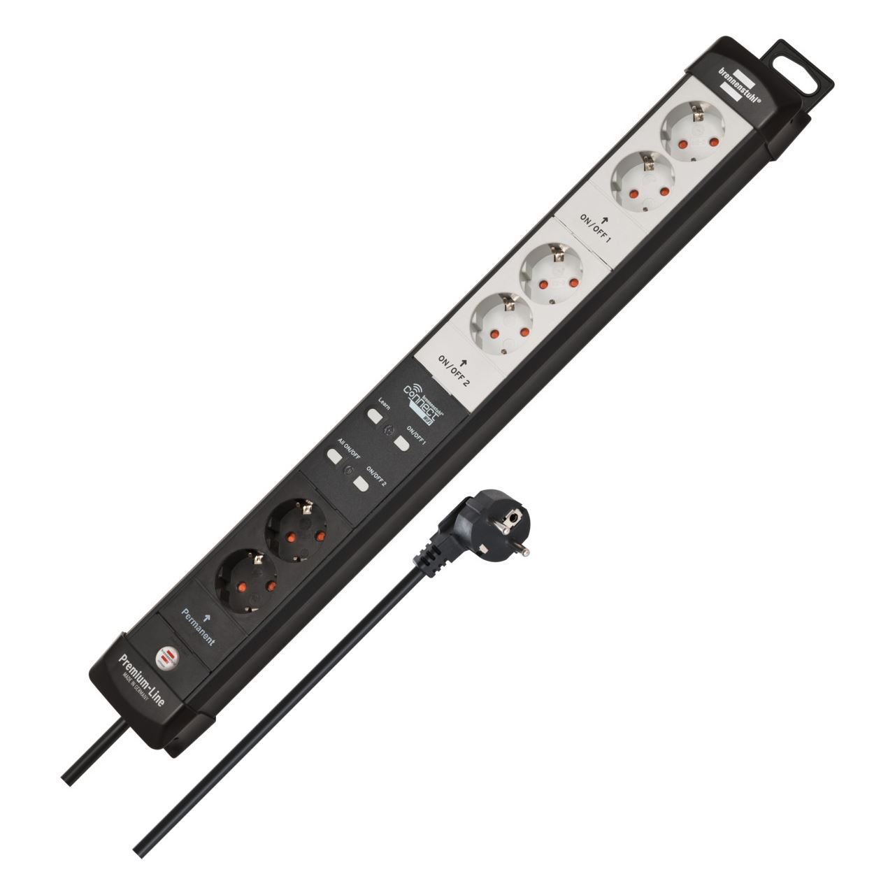 3.00m Brennenstuhl Premium-Line Steckdosenleiste Smart Schwarz 6 (1951160610)