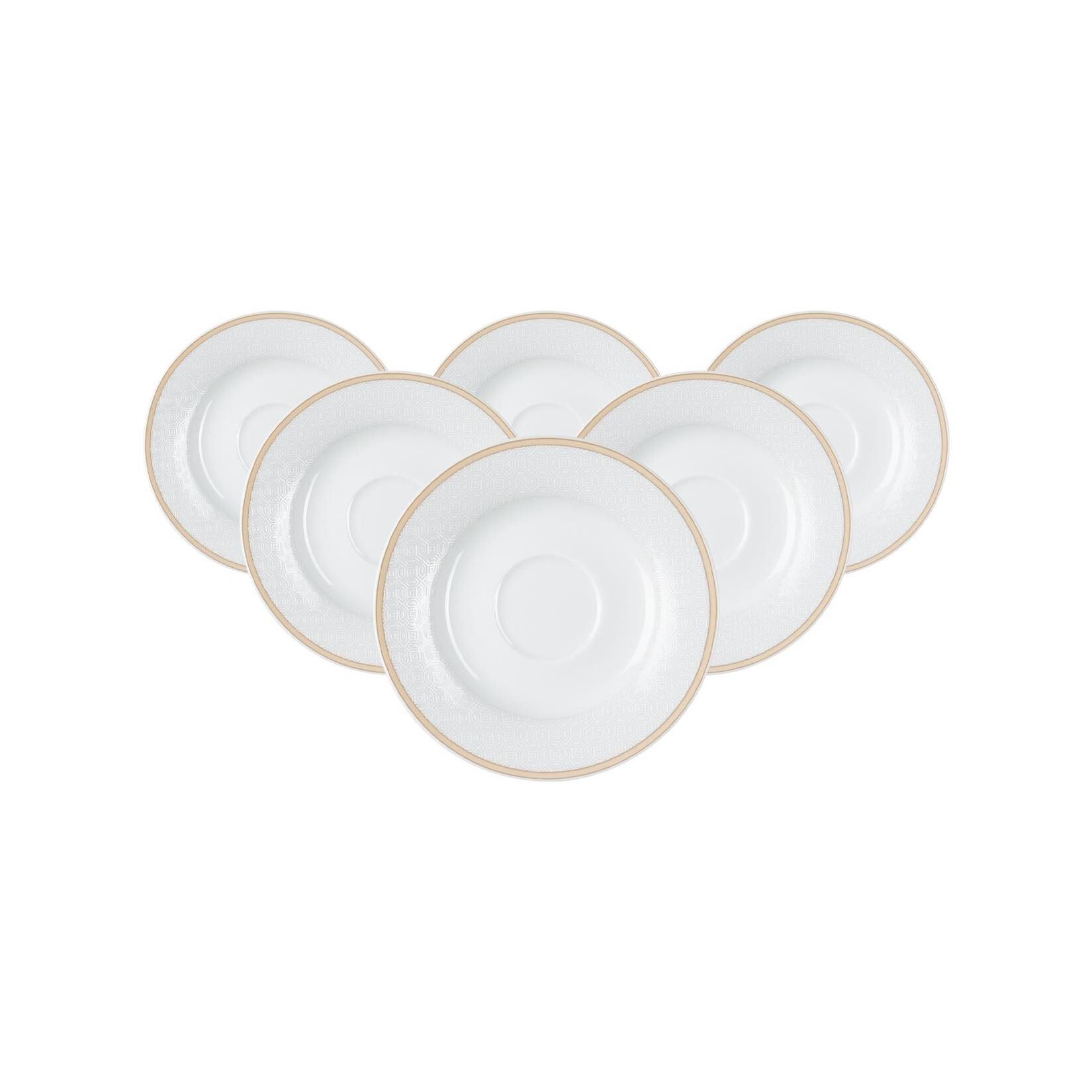 Ritzenhoff & Breker Kaffeeuntertassen Geo ø 15,5 cm 6er Set