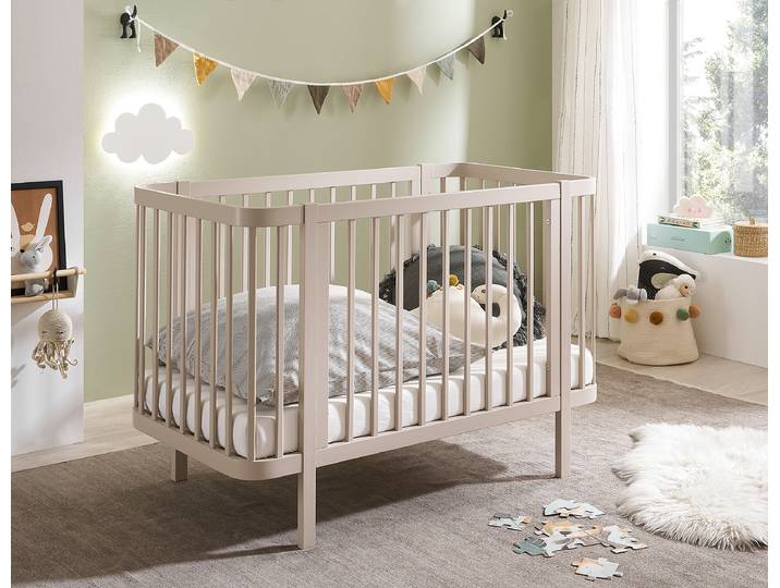 Massives Babybett Piozzi 70 x 140cm Beige