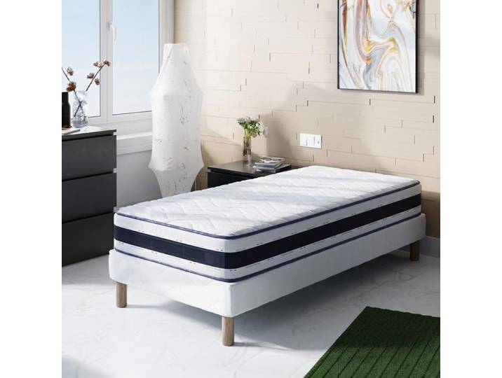 Matelas - ELITE MATRESS COMPANY - BLUE MEMORY - 90x190 cm - Hauteur 22 cm - Mousse à mémoire de forme