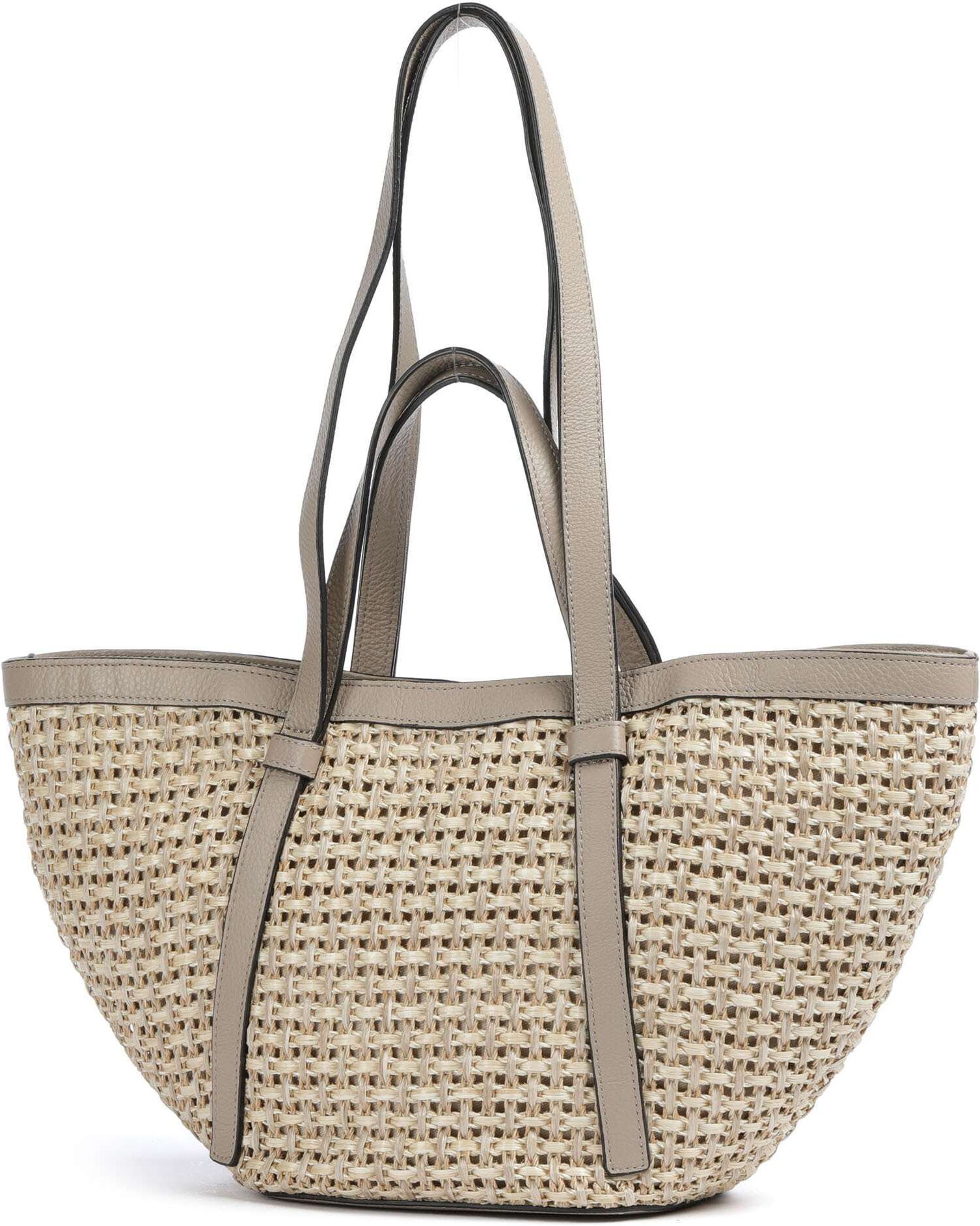 Abro Raffia Cordino Cosmo Medium Shopper, beige,braun
