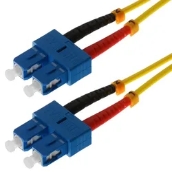 Helos LWL Patchkabel SC/SC Duplex 9/125μm OS2 gelb 7,5m