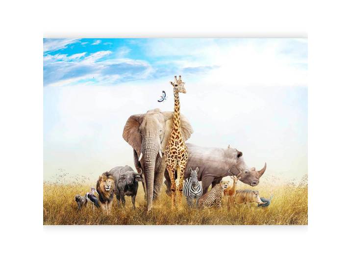artgeist Fototapete, Mehrfarbig, Animalprint, 250x175 cm, CE, Tapeten & Wandverkleidungen, Fototapeten