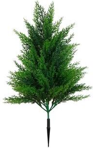 Nearly Natural 22-in UV Resistant Artificial Cedar Bush (Indoor/Outdoor) - Set of 2