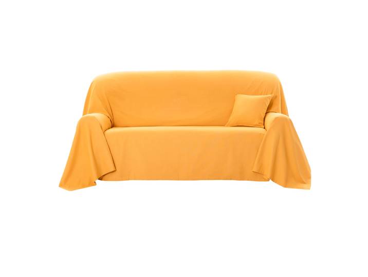 Jeté canapé coton bachette uni - Blancheporte