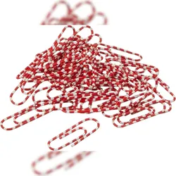 Alco Briefklammer ZEBRA Metall 28mm weiß-rot 300 Stück