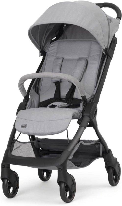 Leichter Kinderwagen - Reisebuggy - Ideal für Reisen mit Kindern - Faltbar mit einer Hand - 5,5 kg - Grau