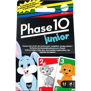 Mattel Kartenspiel GXX06, Phase 10 Junior, ab 4 Jahre, 2-4 Spieler