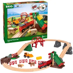 BRIO Eisenbahn-Set Großes Bahn Bauernhof-Set, mehrfarbig