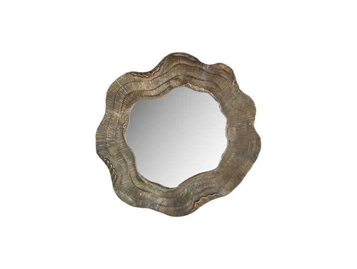 Asymmetrischer Design Wandspiegel „Elia“ Gold Richmond Interiors