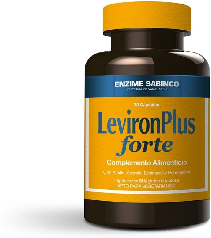 Enzime Sabinco Leviron Plus Forte 30 Cápsulas de Origen vegetal