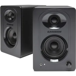 Samson MediaOne M30 (Aktiv, Passiv, Paar, 2x 10 W), Monitor Lautsprecher, Schwarz