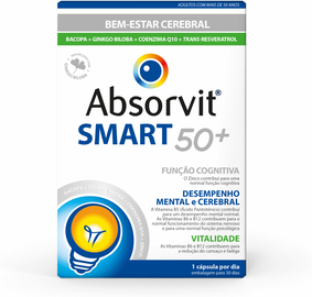 Absorvit Smart 50+ Bem-Estar Cerebral 30 cápsulas