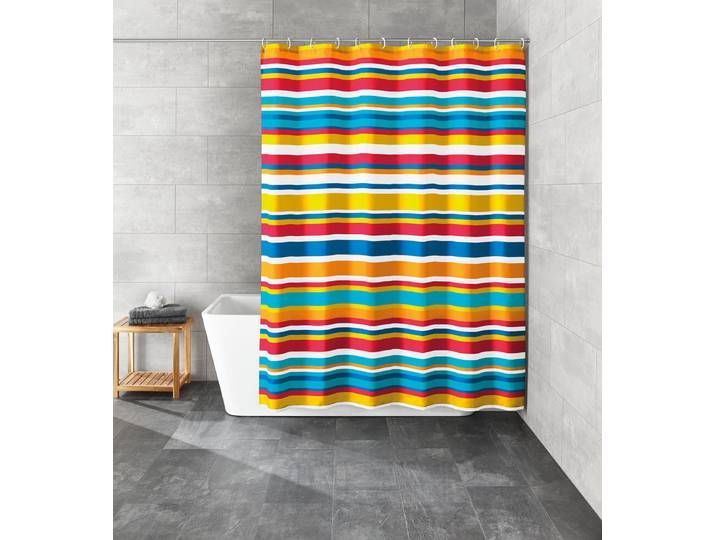 Durchvorhang Lilu Polyethylenvinylacetat Multicolor 180 x 200 x 0cm