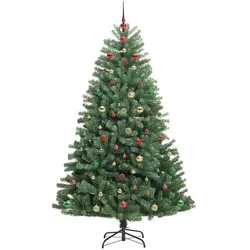 vidaXL, Weihnachtsbaum, Lian (mit LEDs und pinken Kugeln) (150 cm)