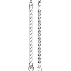 Ideal Standard flex. Schlauch, M10X1A, D6,2,G3/8I/14 B960474NU