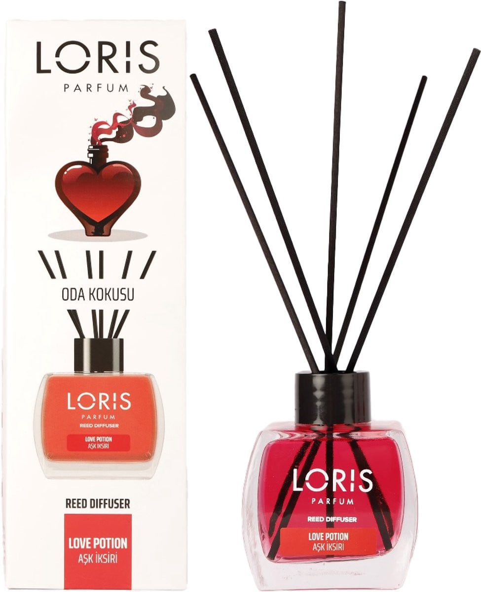LORIS Love Potion Huisparfum met Geurstokjes - 120 ml