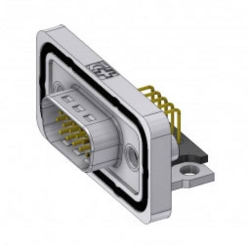 Deltron Connectors HD-DWM15PYC/2M46UN D-SUB Stecker 90° Polzahl: 15 Löten, Pins 1St.
