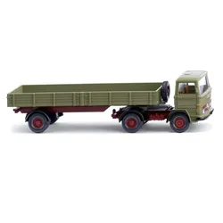 WIKING 051003 1:87 Pritschensattelzug (MB) - schilfgrün