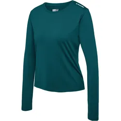 hummel hmlMT AURA Mesh Langarmshirt Damen 6470 - deep teal XL
