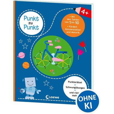 Punkt zu Punkt - Mit den Zahlen von 1 bis 10 (blau), Taschenbuch von , Loewe, 978-3-7432-0690-8