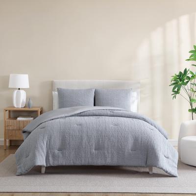 Nautica Nautical Stitch Solid Grey Comforter Set