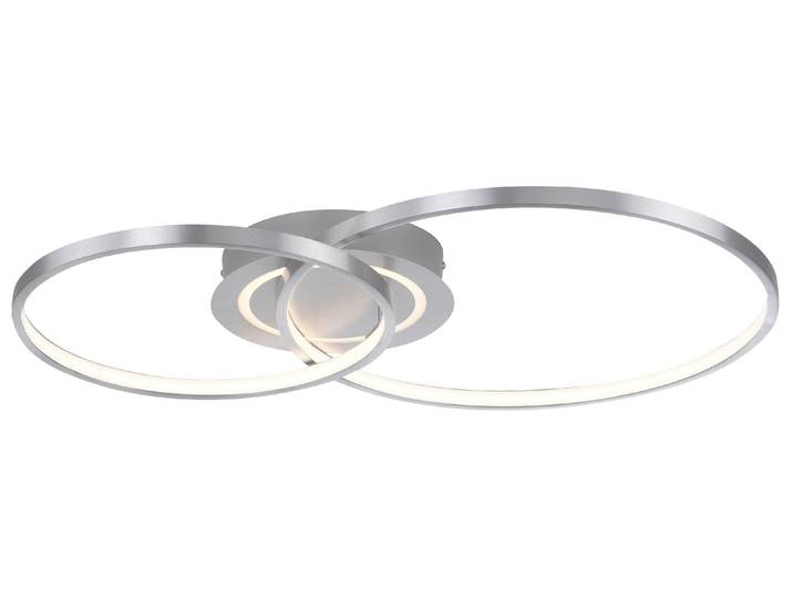 Plafonnier LED\, 3 niveaux\, aluminium argenté\, mobile\, L 69 cm