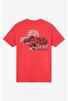 O'Neill s Phrase Classic T-Shirt in Lava Red, Size Small