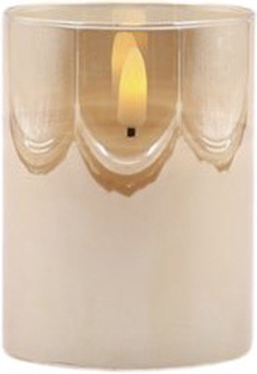 Mansion Atmosphere Led sfeerlicht goud 7,5 x 10 cm