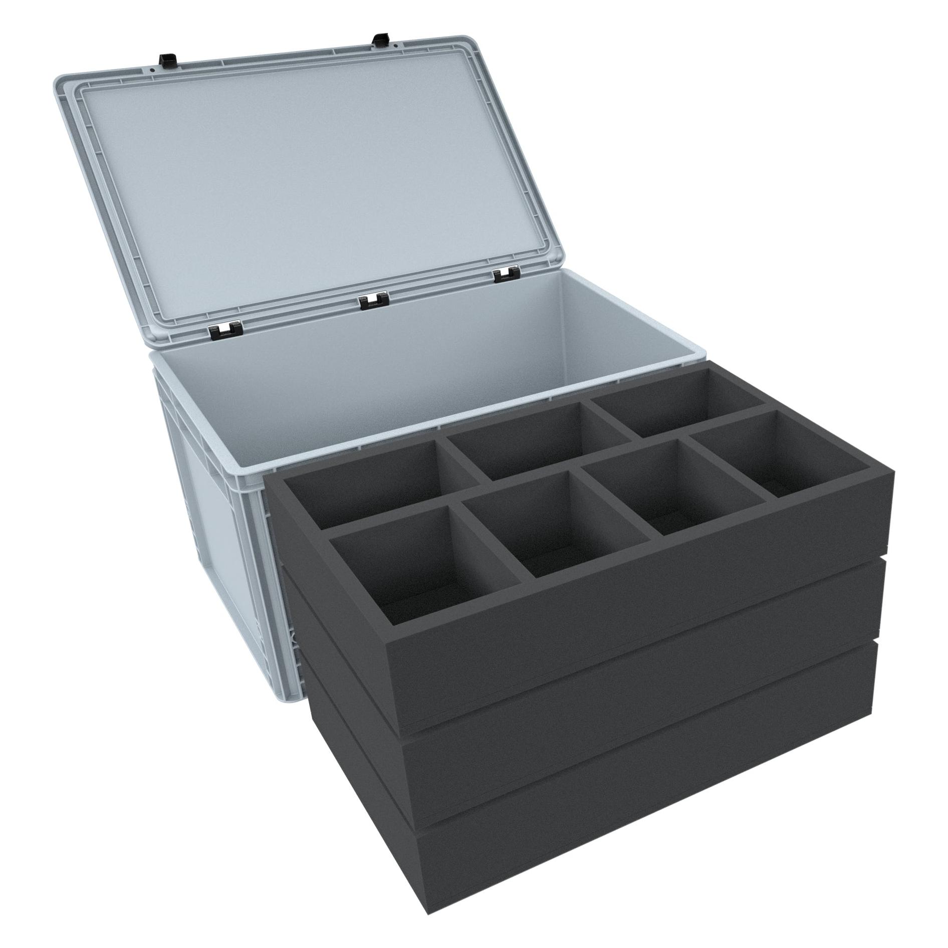 Feldherr EB19SET - Schaumstoff-Set mit Eurobox für Funko POP! - 21 Figuren im Karton (Kunststoff, Schaumstoff) (EB19SET)