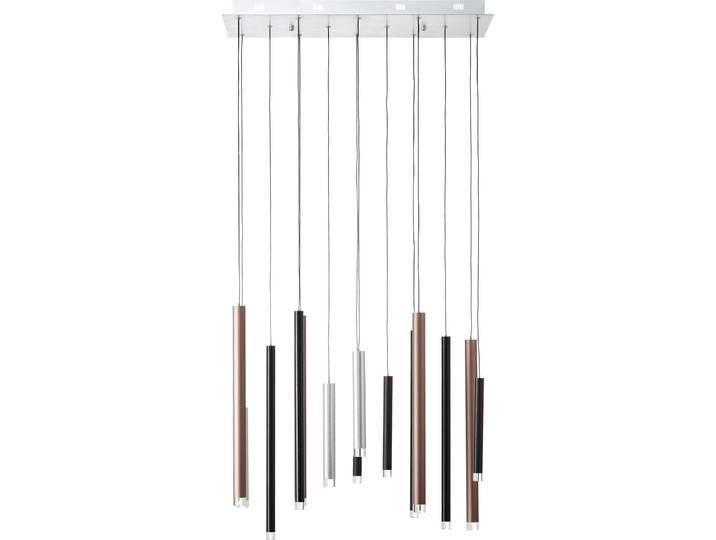 BRILLIANT Pendelleuchte, 14-flammig Cembalo braun IP20 60 Watt dimmbar LED integriert