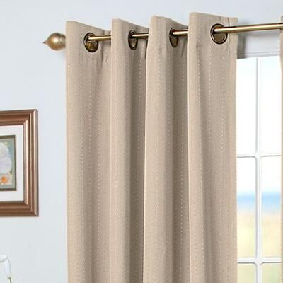 Ricardo Trading Llc Grand Pointe Short Grommet Curtain Panel, 54 x 54, Natural