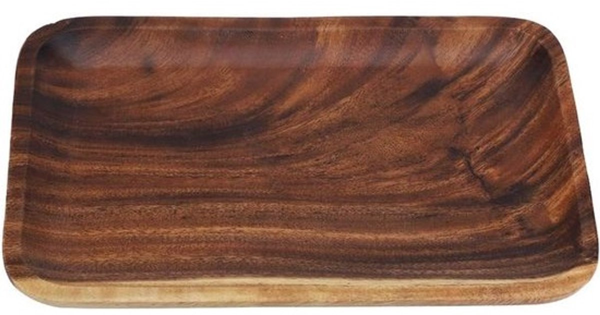 Rechthoekig Houten Dienblad voor Snacks, Salades en Desserts