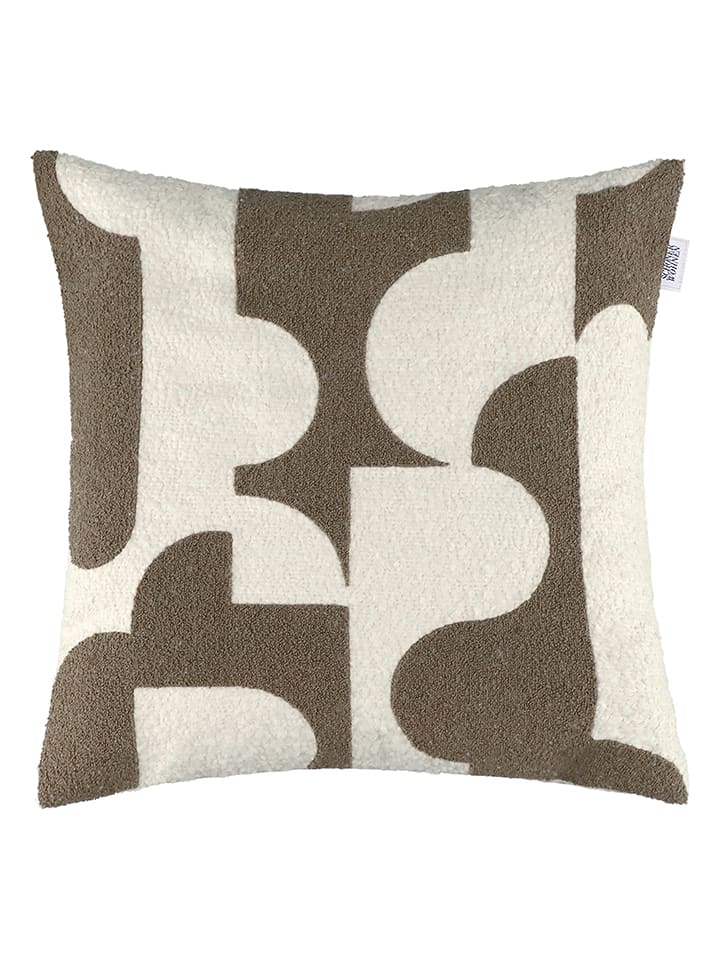 Schöner Wohnen Kissenhülle ''Likely'' in Beige/ Braun - (L)45 x (B)45 cm - onesize
